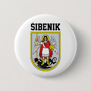 Coat of Arms of Šibenik - Croatia 6 Cm Round Badge