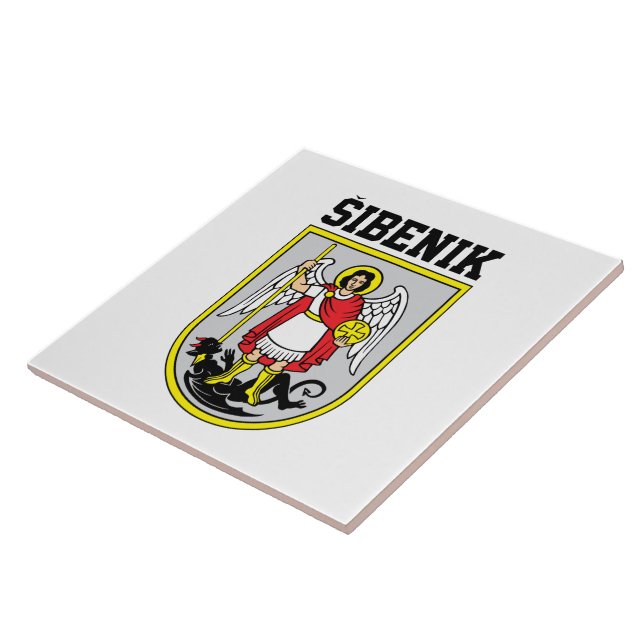 Coat of Arms of Šibenik - Croatia Tile (Side)