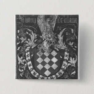 Coat of Arms of Simon de Lalaing 15 Cm Square Badge