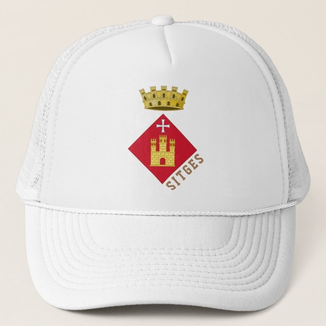 coat of arms of Sitges, Catalunya (ESP) Trucker Hat (Front)