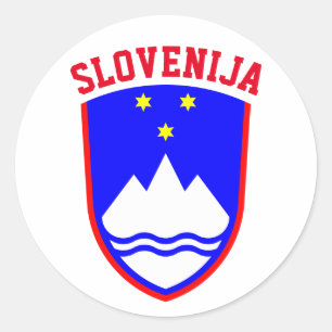 Coat of Arms of SLOVENIA Classic Round Sticker