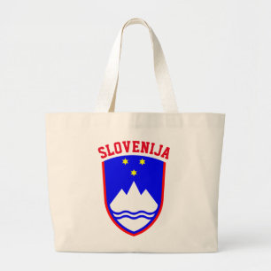 Coat of Arms of SLOVENIA Large Tote Bag