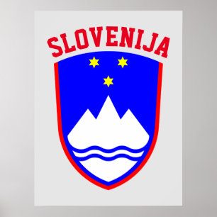 Coat of Arms of SLOVENIA Poster