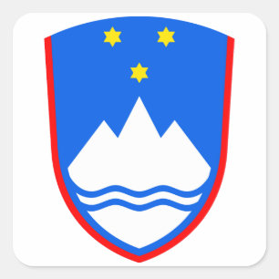 Coat of arms of Slovenia Square Sticker