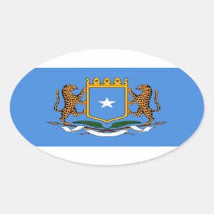 Coat of Arms of Somalia Oval Sticker
