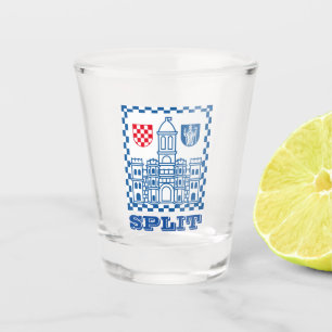 Coat of Arms of Split, Croatia Shot Glass