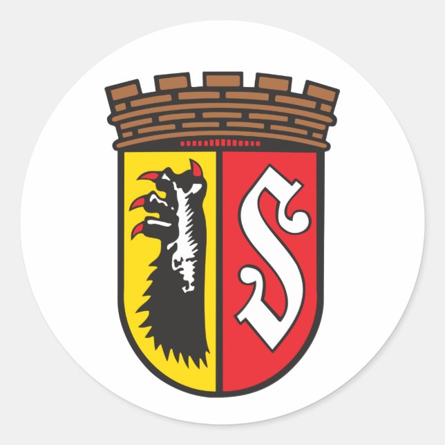 Coat of Arms of Sulingen, Germany Classic Round Sticker (Front)