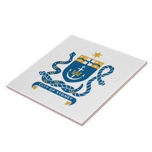 Coat of Arms of Sydney, Australia Tile