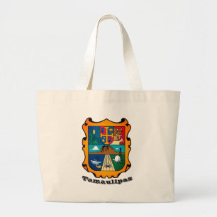 Coat of Arms of Tamaulipas (state), Mexico Large Tote Bag