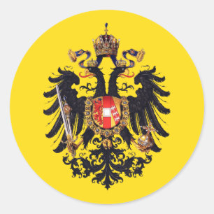 Coat of Arms of the Austrian Empire Button Classic Round Sticker