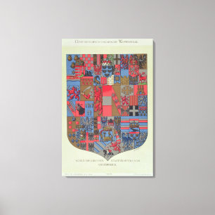 Coat of Arms of the Austro-Hungarian Empire Canvas Print