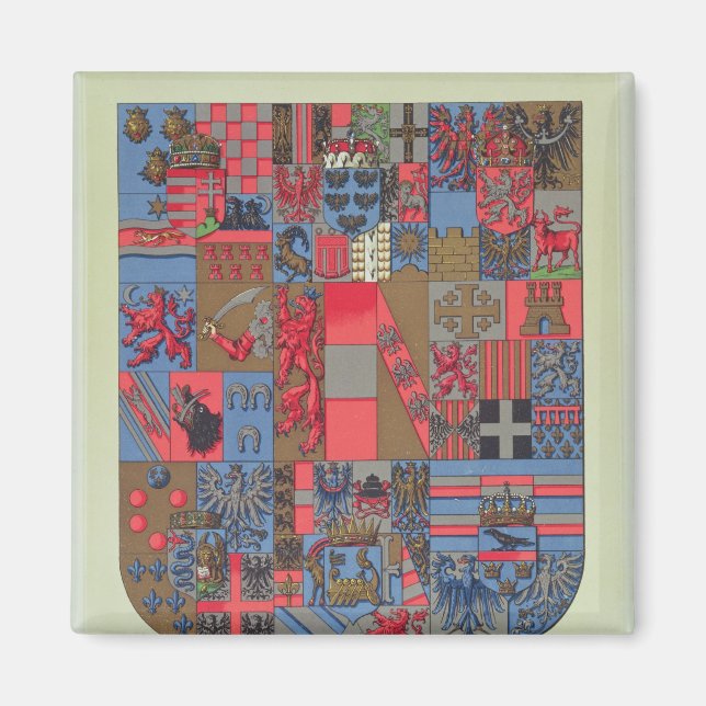 Coat of Arms of the Austro-Hungarian Empire Magnet (Front)