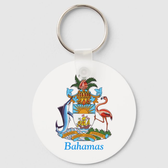 Coat of arms of the Bahamas Key Ring (Front)