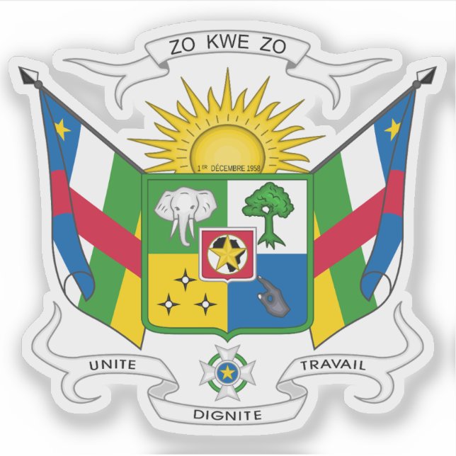 Coat of arms of the Central African Republic (Front)