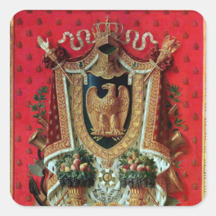 Coat of Arms of the French Empire Square Sticker