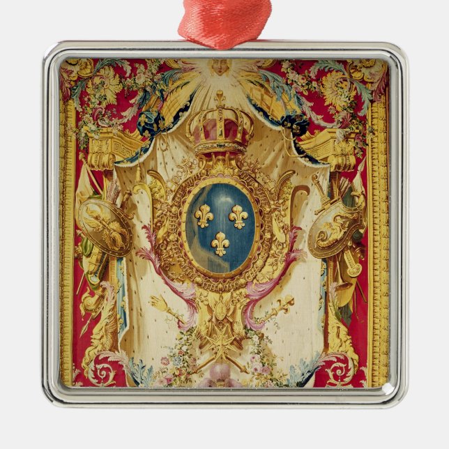 Coat of arms of the French Royal Family Metal Tree Decoration (Front)