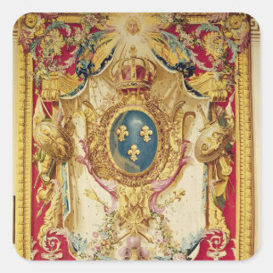 Coat of arms of the French Royal Family Square Sticker