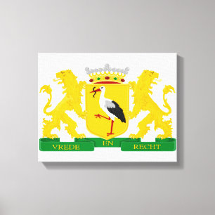 Coat of arms of The Hague, The Netherlands. Canvas Print