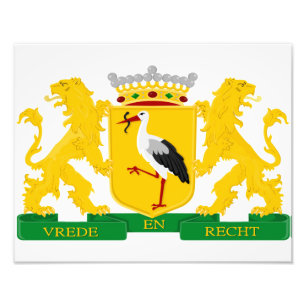 Coat of arms of The Hague, The Netherlands. Photo Print