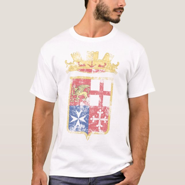 Coat of Arms of the Italian Navy t shirt (Front)