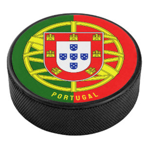 Coat of Arms of the Kingdom of Portugal 1640-1910 Hockey Puck