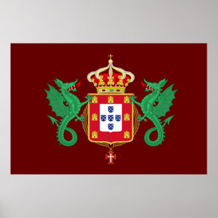Coat of Arms of the Kingdom of Portugal 1640-1910 Poster