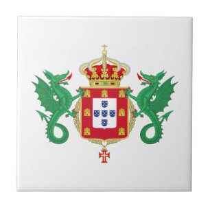 Coat of Arms of the Kingdom of Portugal 1640-1910 Tile