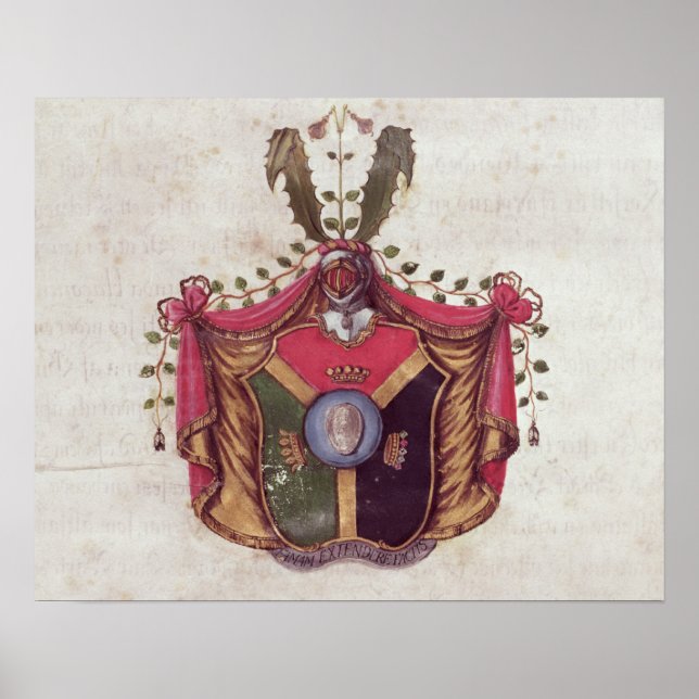 Coat of Arms of the Linnaeus family Poster (Front)