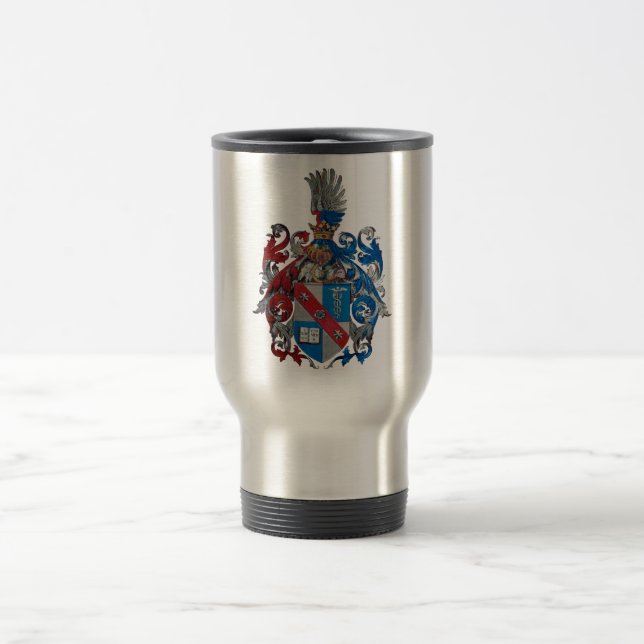 Coat of Arms of the Ludwig Von Mises Family Travel Mug (Center)