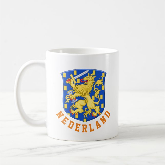 Coat of arms of the Netherlands Coffee Mug (Left)