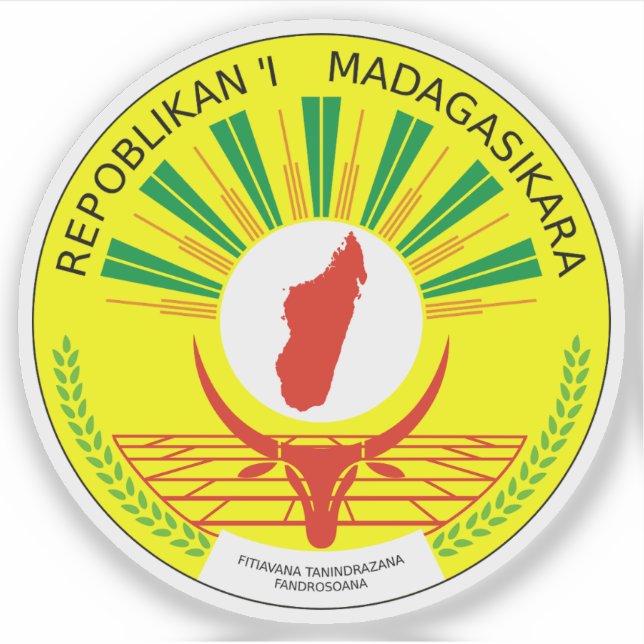 Coat of arms of the Republic of Madagascar (Front)