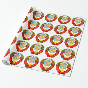 Coat of Arms of the Soviet Reunion Wrapping Paper