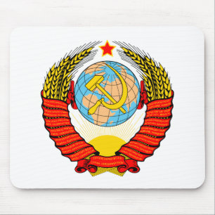 Coat of Arms of the Soviet Socialist Republic Mouse Mat