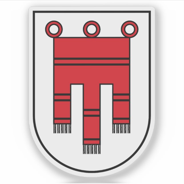 Coat of arms of the state of Vorarlberg, Austria (Front)