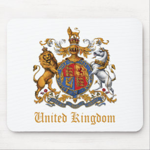 COAT OF ARMS OF THE UNITED KINGDOM MOUSE MAT