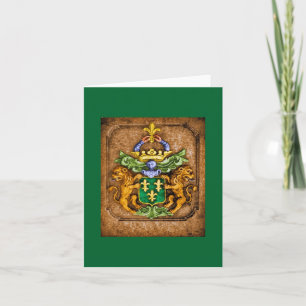 Coat Of Arms Of The Van Westervelt Family Card