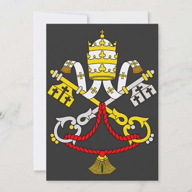 Coat of arms of the Vatican City Holiday Card (Front)