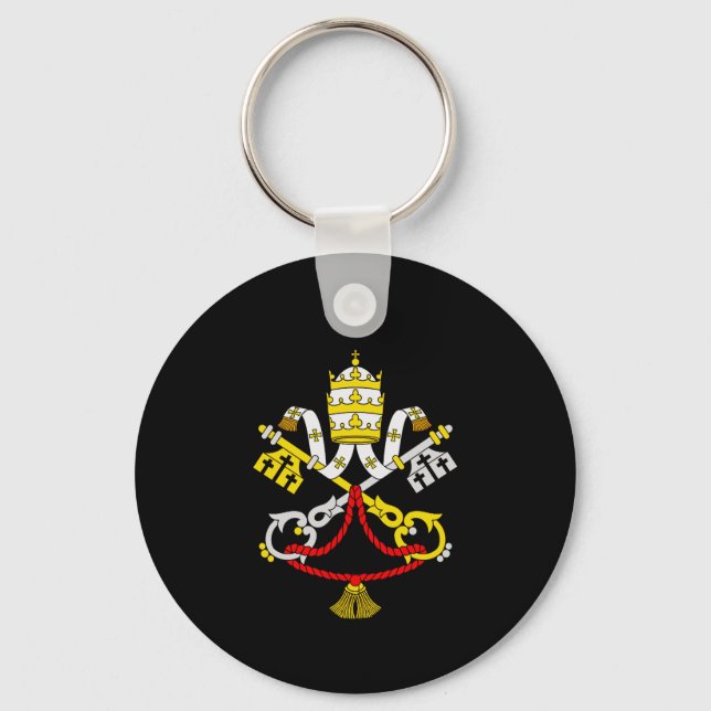 Coat of arms of the Vatican City Key Ring (Front)