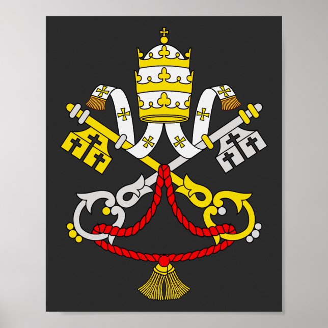 Coat of arms of the Vatican City  Poster (Front)
