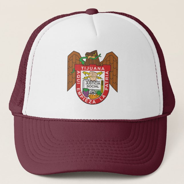 Coat of Arms of Tijuana, Mexico Trucker Hat (Front)