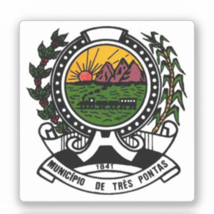 Coat of Arms of Três Pontas, Minas Gerais - BRAZIL