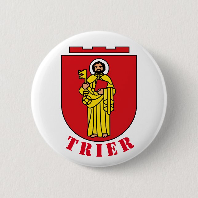 Coat of Arms of Trier, Germany 6 Cm Round Badge (Front)