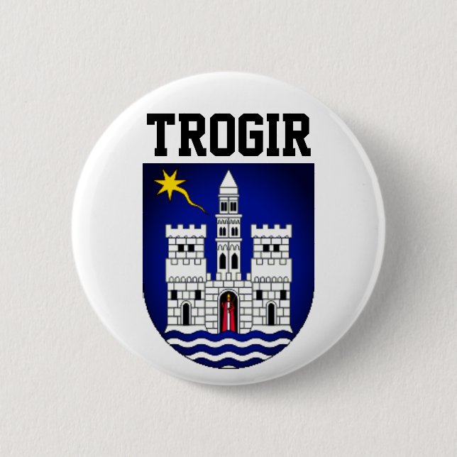 Coat of Arms of Trogir, Croatia 6 Cm Round Badge (Front)