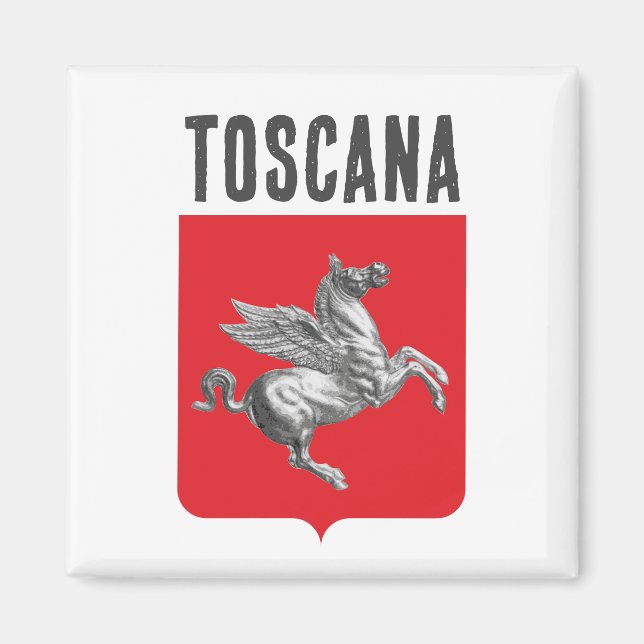 Coat of Arms of Tuscany, ITALY Magnet (Front)