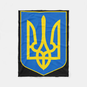 Coat Of Arms Of Ukraine 1 Fleece Blanket