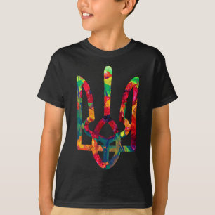 Coat Of Arms Of Ukraine In National Colours Ukrain T-Shirt