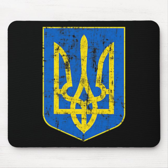 Coat of Arms of Ukraine  Mouse Mat (Front)