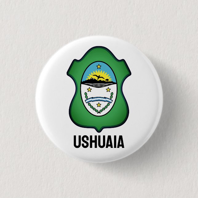 Coat of arms of Ushuaia - Argentina 3 Cm Round Badge (Front)