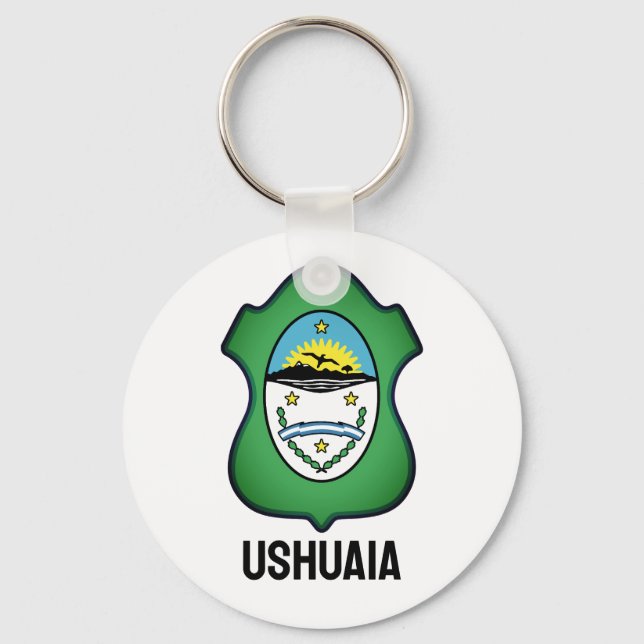 Coat of arms of Ushuaia - Argentina Key Ring (Front)