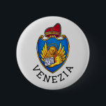 Coat of Arms of Venice, Italy 6 Cm Round Badge<br><div class="desc">Coat of Arms of Venice, Italy.</div>